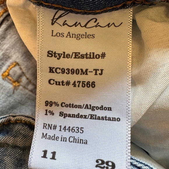 KanCan Light Blue Barrel Jeans Size 11 - Picture 6 of 9